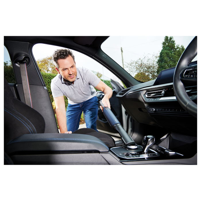 Shark Aspirador de mano WV270EU, Secar, HEPA, Sin bolsa, Azul, Batería, 15 min