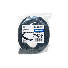 LogiLink KAB0047 Manguito para cables de poliéster negro 2m x 30mm LogiLink KAB0047 Manguito para cables de poliéster negro 2m x 30mm