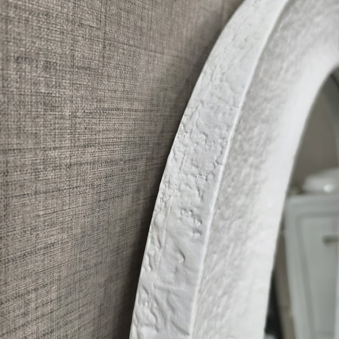 DKD Home Decor Espejo de Pared Scandi Blanco 60 x 110 x 2.8 cm - Espejo: 46x96 cm