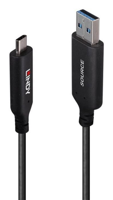 Lindy Cable Híbrido de Fibra Óptica USB 3.2 Gen 1 Tipo A a C, 10 m Lindy Cable Híbrido de Fibra Óptica USB 3.2 Gen 1 Tipo A a C, 10 m