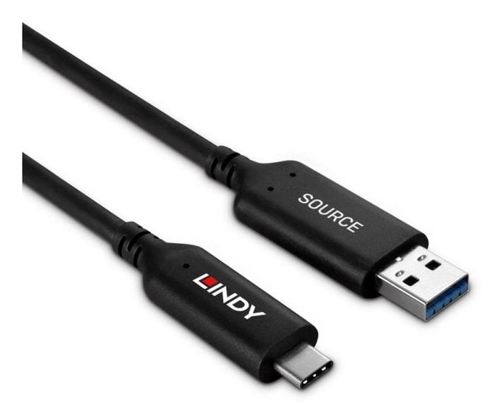 Lindy Cable Híbrido de Fibra Óptica USB 3.2 Gen 1 Tipo A a C, 10 m Lindy Cable Híbrido de Fibra Óptica USB 3.2 Gen 1 Tipo A a C, 10 m