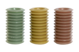 DKD Home Decor Velas de Cera de Parafina 7x7x14 cm, Surtido de 3 Colores