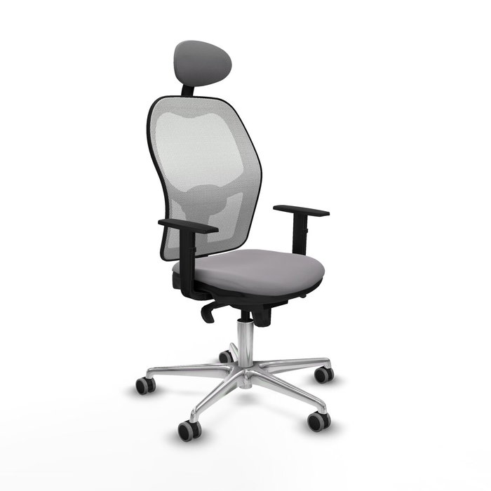 PIQUERAS Y CRESPO Silla de oficina Jorquera Gris y Blanco PIQUERAS Y CRESPO Silla de oficina Jorquera Gris y Blanco