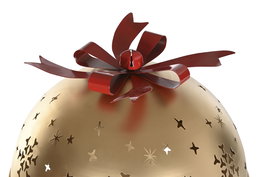 DKD Home Decor Figura Navidad Tradicional Rojo Verde Dorado Metal Portavela Desmontable 61x61x163 cm