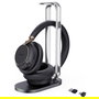 Yealink BH76 Plus Auriculares Bluetooth Inalámbricos con Base de Carga, Teams, USB-C/A, Diadema, Negro