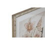 DKD Home Decor Set de 2 Cuadros de Cristal y Ratán Orquídeas Tropicales 50x70 cm