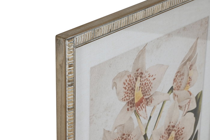 DKD Home Decor Cuadro Tropical Multicolor Verde Ratán Cristal Abeto 2 x 70 x 50 cm