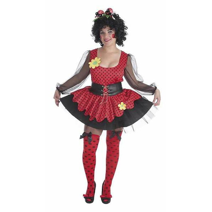 Creaciones Llopis Disfraz Adulto Mariquita Mujer Talla L