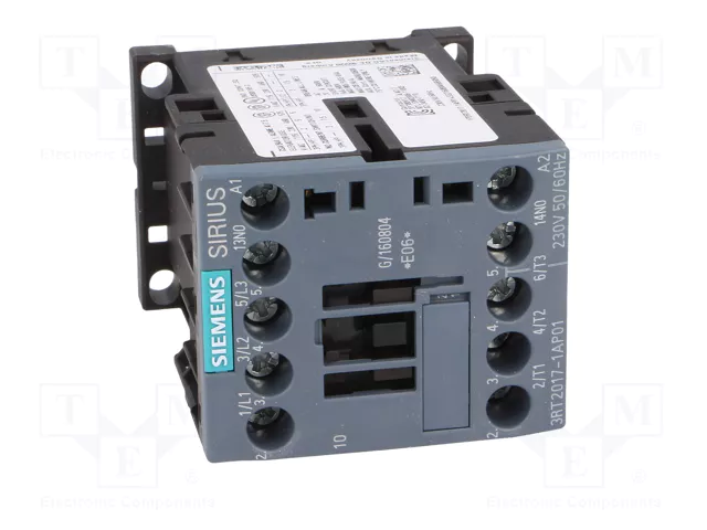 SIEMENS 3RT2017-1AP01 Contactor 3-polar 12A 230VAC SIEMENS 3RT2017-1AP01 Contactor 3-polar 12A 230VAC