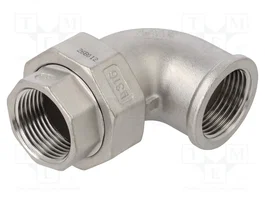 GEBO Conector Codo de 90° Doble Cono Hembra-Hembra G316 G 1 pulgada
