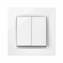Simon Doble conmutador blanco serie 10