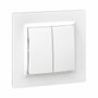 Simon Doble conmutador blanco serie 10