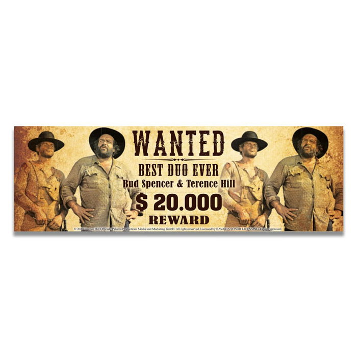Blechwaren Fabrik Braunschweig Taza Enamel Wanted Bud Spencer & Terence Hill