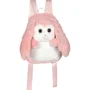 Gipsy Toys Mochila de Peluche Conejo Rosa y Blanco 30 cm