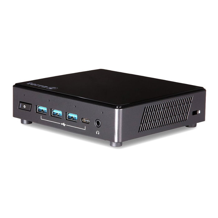 Terra PC-Micro 3100 Silent Greenline - Micro PC, Intel Celeron N5100 (1.1 GHz hasta 2.8 GHz), 8 GB RAM, 120 GB SSD NVMe M.2, Wi-Fi 6, Bluetooth 5.2, Windows 11 Pro, Negro