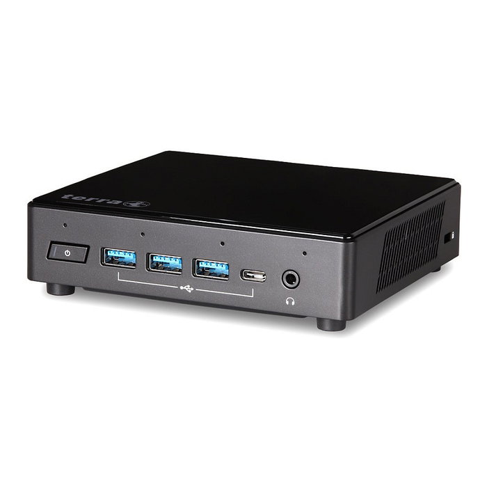 Terra PC-Micro 3100 Silent Greenline - Micro PC, Intel Celeron N5100 (1.1 GHz hasta 2.8 GHz), 8 GB RAM, 120 GB SSD NVMe M.2, Wi-Fi 6, Bluetooth 5.2, Windows 11 Pro, Negro