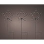Lumineo Estaca microled decorativa estrellas exterior 60 microled luz fija blanca cálida ø15 x 42,5 cm