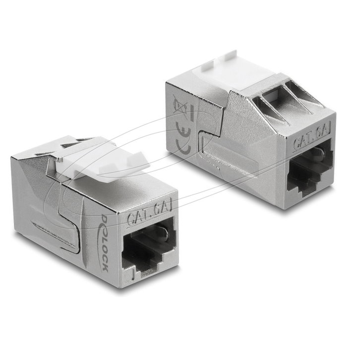 DeLOCK 91122 Módulo Keystone hembra RJ45 a hembra RJ45 Cat.6a blindado DeLOCK 91122 Módulo Keystone hembra RJ45 a hembra RJ45 Cat.6a blindado