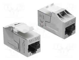 DeLOCK 91122 Módulo Keystone hembra RJ45 a hembra RJ45 Cat.6a blindado