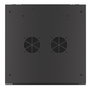 Lanberg WF01-6609-00B - Armario Rack Mural 19 Pulgadas / 9U, Capacidad 60 kg, Color Negro, Incluye Ventiladores y Cerradura