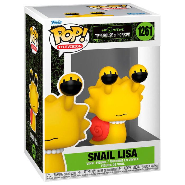 Funko Figura POP Los Simpsons Snail Lisa 9cm Vinilo Caja Regalo
