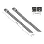 GoodConnections Bridas de acero inoxidable 150mm x 7,9mm Negro (20 piezas)