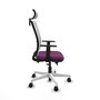 PIQUERAS Y CRESPO Silla de oficina Haches Morado y Blanco