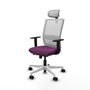 PIQUERAS Y CRESPO Silla de oficina Haches Morado y Blanco