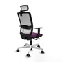 PIQUERAS Y CRESPO Silla de oficina Haches Morado y Blanco