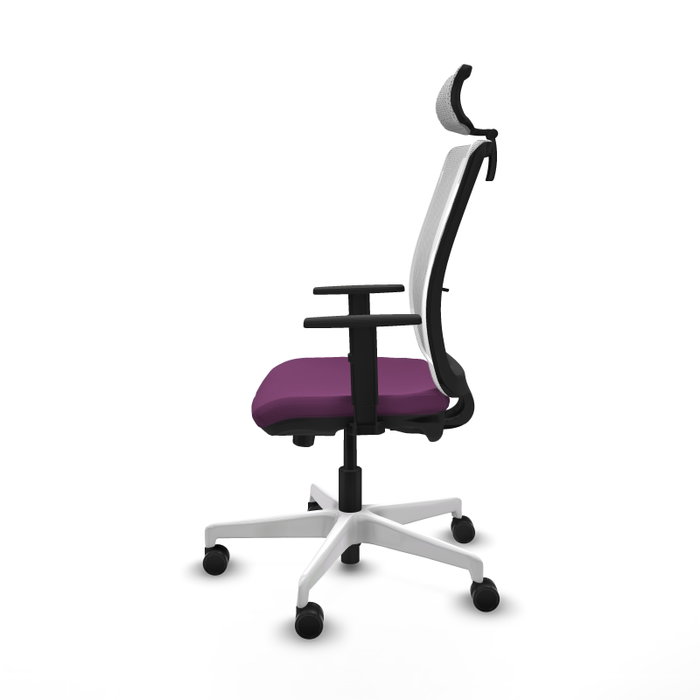 PIQUERAS Y CRESPO Silla de oficina Haches Morado y Blanco