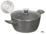 Kinvara Cacerola de Inducción Forjada 24 cm Gris, Aluminio EN601, Base 3.1 mm, Asas de Tacto Suave (Set de 6)