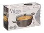 Kinvara Cacerola de Inducción Forjada 24 cm Gris, Aluminio EN601, Base 3.1 mm, Asas de Tacto Suave (Set de 6)