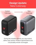 Verbatim Mini GaN Charger 140W con Pantalla, 3xUSB-C y 1xUSB-A, Negro