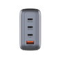 Verbatim Mini GaN Charger 140W con Pantalla, 3xUSB-C y 1xUSB-A, Negro