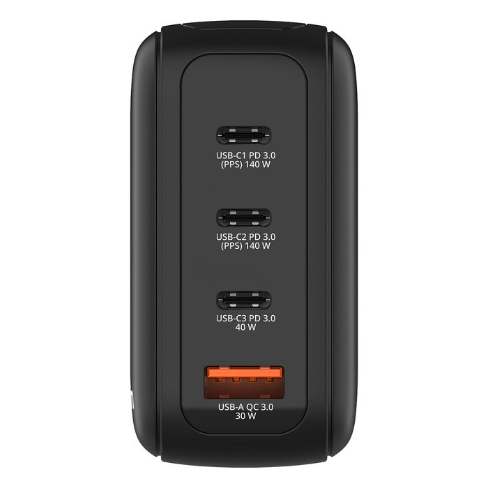 Verbatim Mini GaN Charger 140W con Pantalla y 4 Puertos