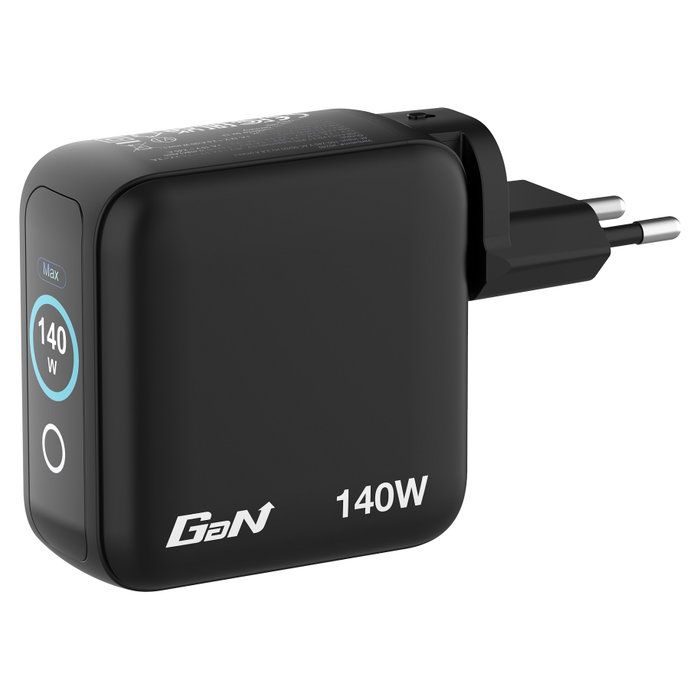 Verbatim Mini GaN Charger 140W con Pantalla y 4 Puertos