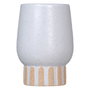 Jarrón Blanco Cerámica Decoración 12,50 X 12,50 X 18 cm (Set de 2)