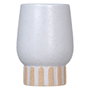 Ixia Jarrón Blanco de Cerámica para Decoración (Pack de 2)