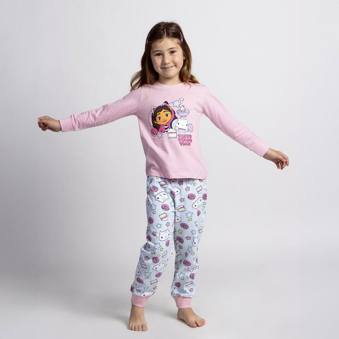 Cerdá Pijama Largo Single Jersey Gabby's Dollhouse Rosa 5 Años