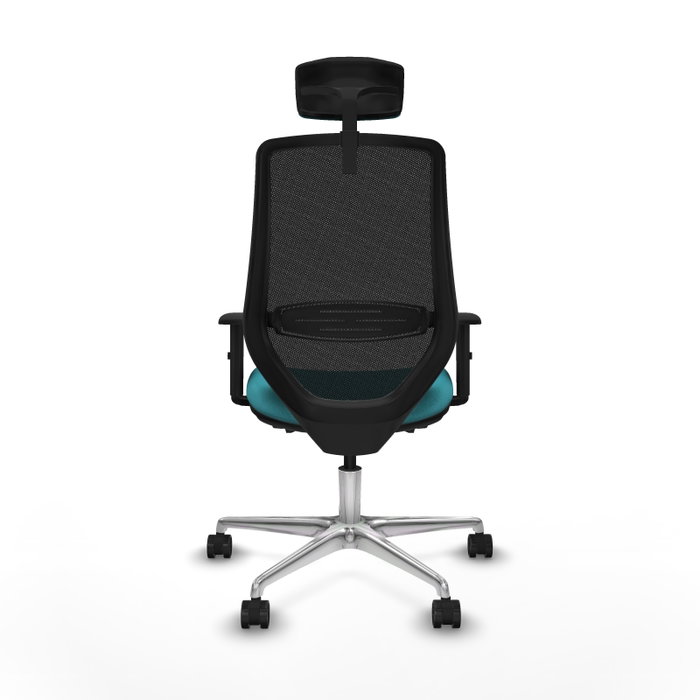 PIQUERAS Y CRESPO Silla de oficina Mardos con mecanismo Sincro/Traslack Turquesa/Negro