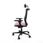 PIQUERAS Y CRESPO Silla de oficina Mardos con mecanismo Sincro/Traslack Rosa y Negro