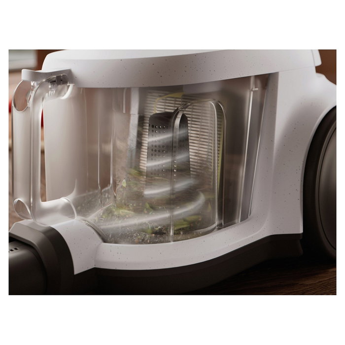 AEG AL 51C2SW Aspiradora sin Bolsa 1000W 2L Cilíndrica, Filtro HEPA, Tecnología Ciclónica, para Todo Tipo de Suelos, Blanca