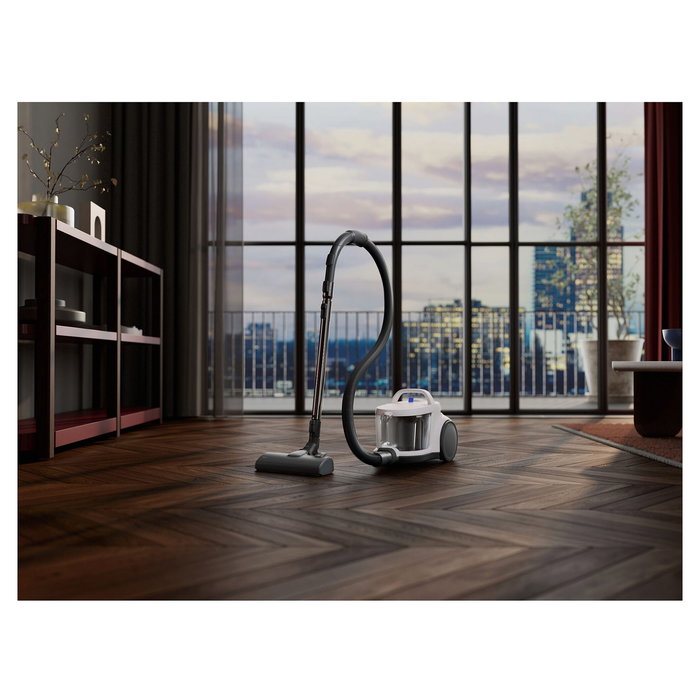 AEG AL 51C2SW Aspiradora sin Bolsa 1000W 2L Cilíndrica, Filtro HEPA, Tecnología Ciclónica, para Todo Tipo de Suelos, Blanca