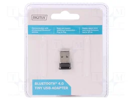 Digitus DN-30210-1 Adaptador USB Bluetooth 4.0 EDR Tiny Negro