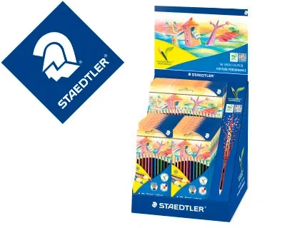 Staedtler Noris Colour 185 Lápices de Colores Expositor con 25 Cajas Surtidas Staedtler Noris Colour 185 Lápices de Colores Expositor con 25 Cajas Surtidas