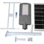Farola LED Solar 300W 5000K con Panel 6V 45W y Batería 42Ah, Negro