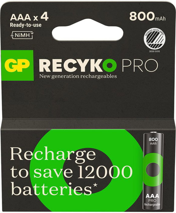 GP ReCyko Pro AAA 800 Pilas Recargables 1.2V NiMh