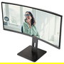AOC CU34P3CV Monitor 34" Ultrawide Curvo (3440x1440, VA, 100Hz, 1ms, USB-C 65W, USB Hub, KVM, DisplayPort, HDMI, Altavoces)