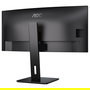 AOC CU34P3CV Monitor 34" Ultrawide Curvo (3440x1440, VA, 100Hz, 1ms, USB-C 65W, USB Hub, KVM, DisplayPort, HDMI, Altavoces)