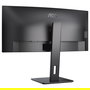 AOC CU34P3CV Monitor 34" Ultrawide Curvo (3440x1440, VA, 100Hz, 1ms, USB-C 65W, USB Hub, KVM, DisplayPort, HDMI, Altavoces)